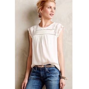 Daniel Rainn Becru Lace Detail Blouse